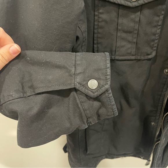 Levi’s Men’s Stand Collar Military Field Jacket Black Classic - Picture 11 of 12